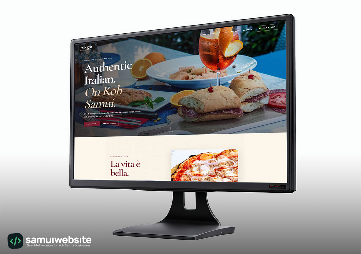 Allegro Samui website preview