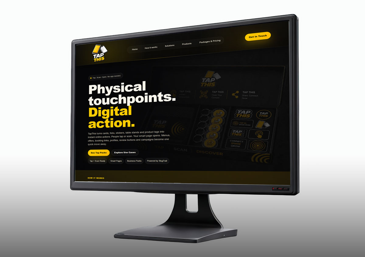 TapThis website preview