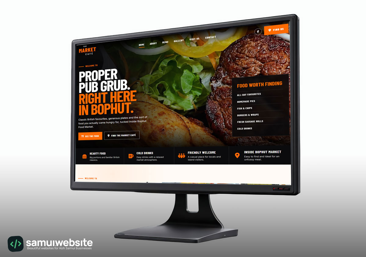The Market Café website preview