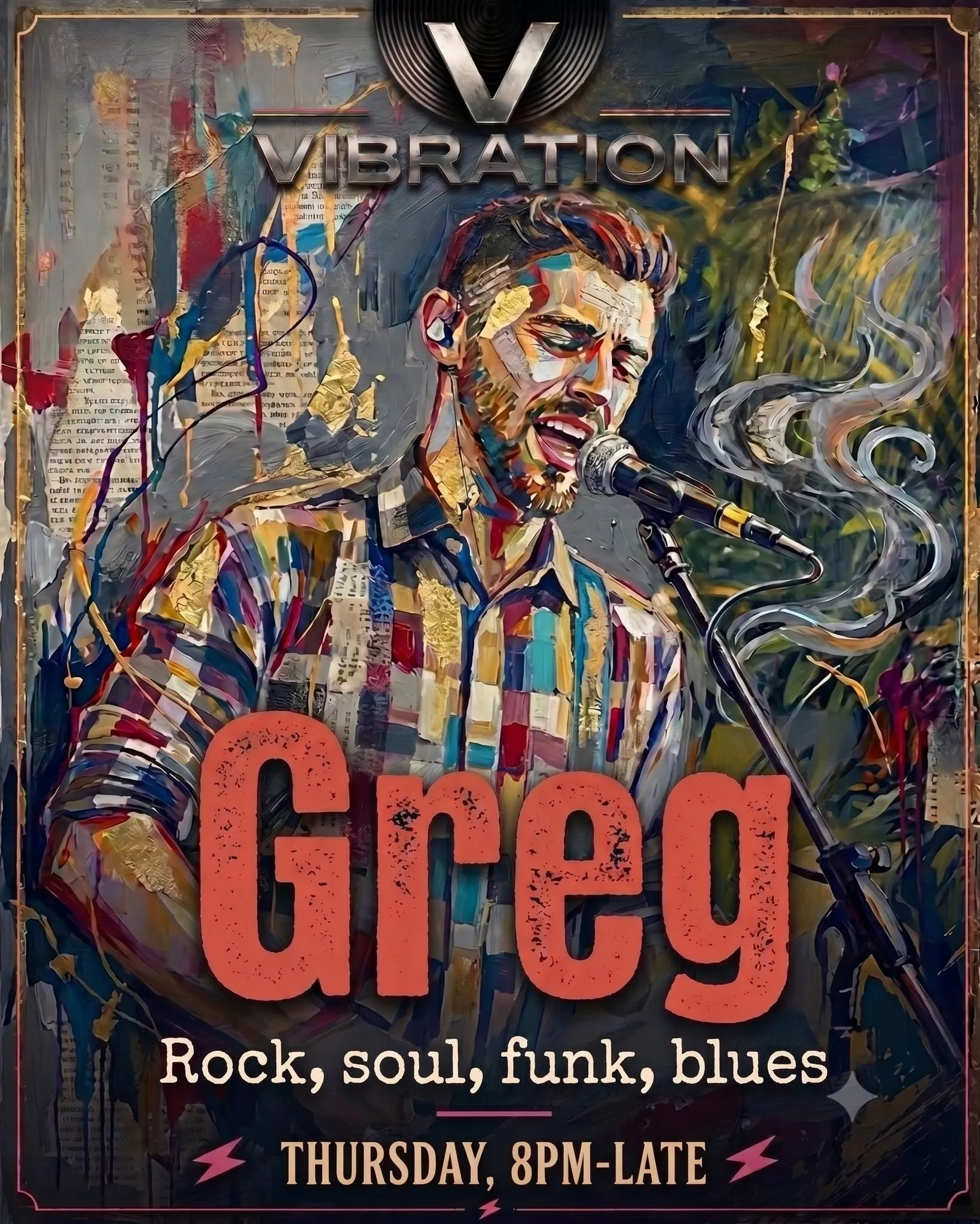Greg performing live at Vibration Samui